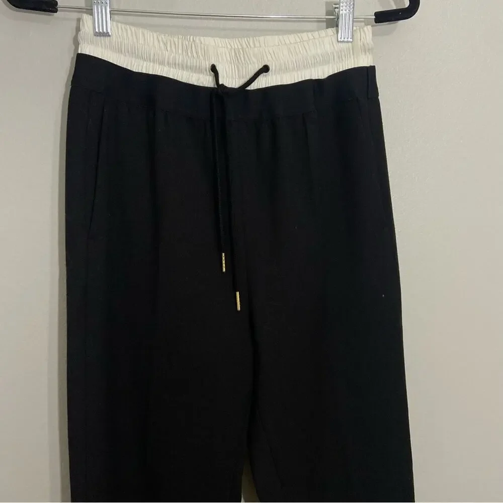 Sandro Wool Drawstring Pants Black Size 1 - Picture 2 of 9